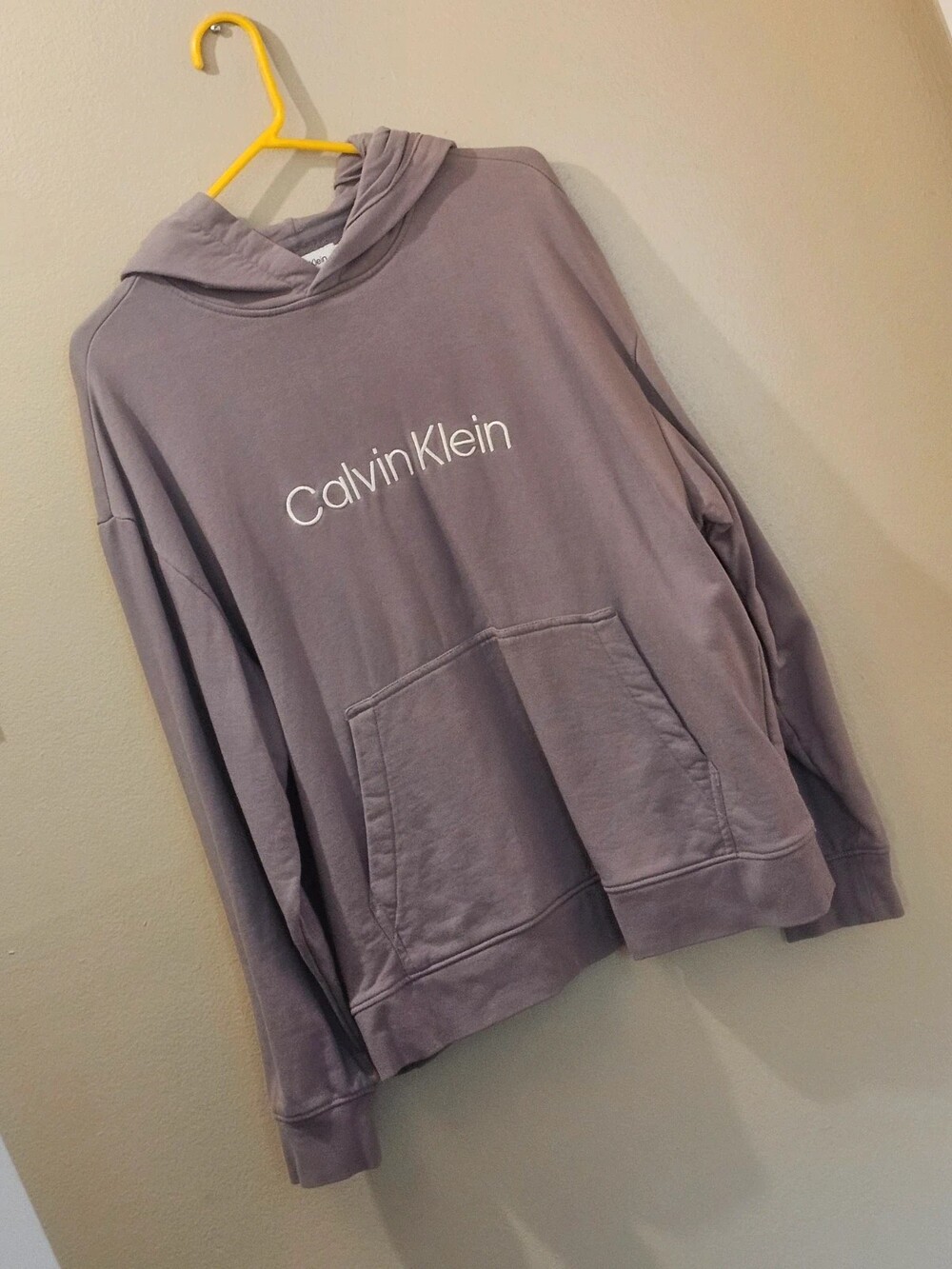 Calvin Klein Pastel Purple Hoodie, Men's Size S, Excellent Condition